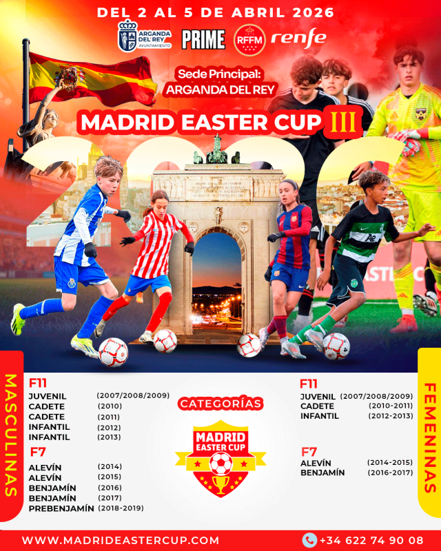 ⚽ Madrid Easter Cup 2026 – ¡Vuelve el gran torneo internacional de Semana Santa! ⚽