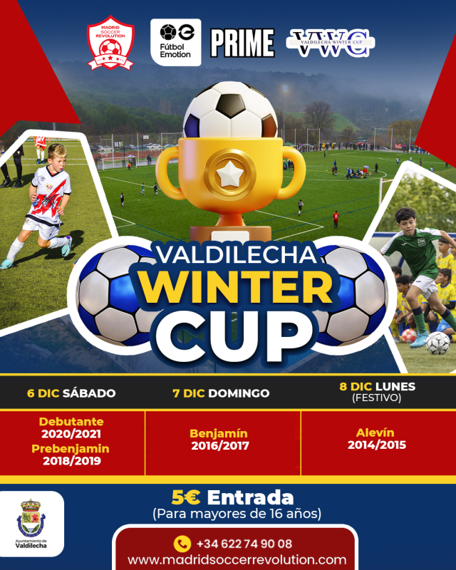 Valdilecha Winter Cup 2025 ❄️⚽️ – Vive la emoción del fútbol base en invierno